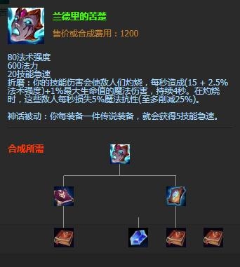 兰德里的苦楚《lol》s11赛季虚空先知神话装备推荐