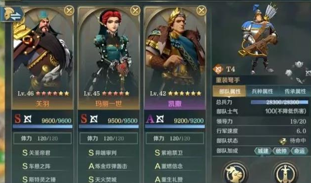《文明与征服》凯撒三套强势阵容搭配攻略