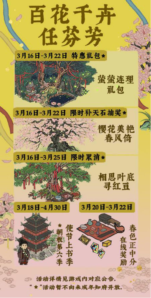 《江南百景图》百花千卉任芬芳活动攻略