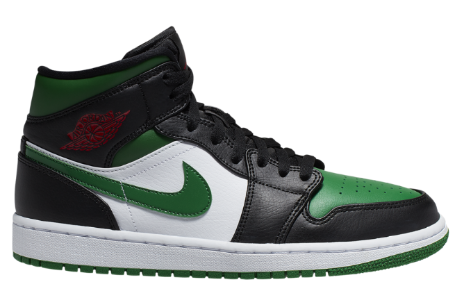 Air Jordan 1 Mid “Pine Green”发售 黑绿 AJ1 Mid “Pine Green”实物赏析