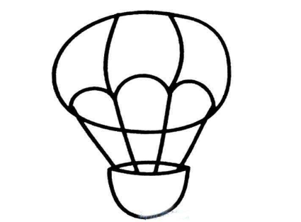 qq画图红包热气球简笔画 热气球如何画容易