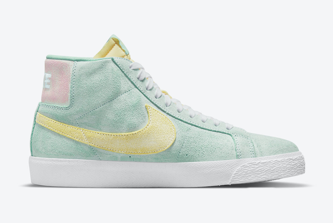 Nike,SB Blazer Mid,DA1839-300,  水洗做旧质感！全新 Nike SB Blazer Mid 官图曝光！