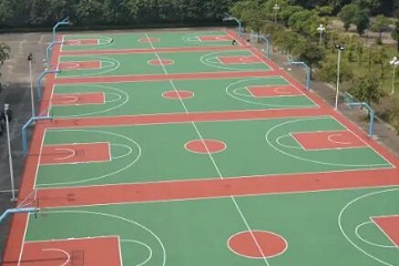 篮球场地标准尺寸图解，长28米×宽15米(新篮球场标准图)